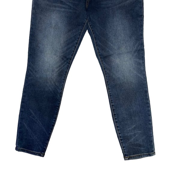 Kut From the Kloth Boyfriend Jeans Womens 8 26 Dark Wash Zipper Pockets Logo - Picture 4 of 8